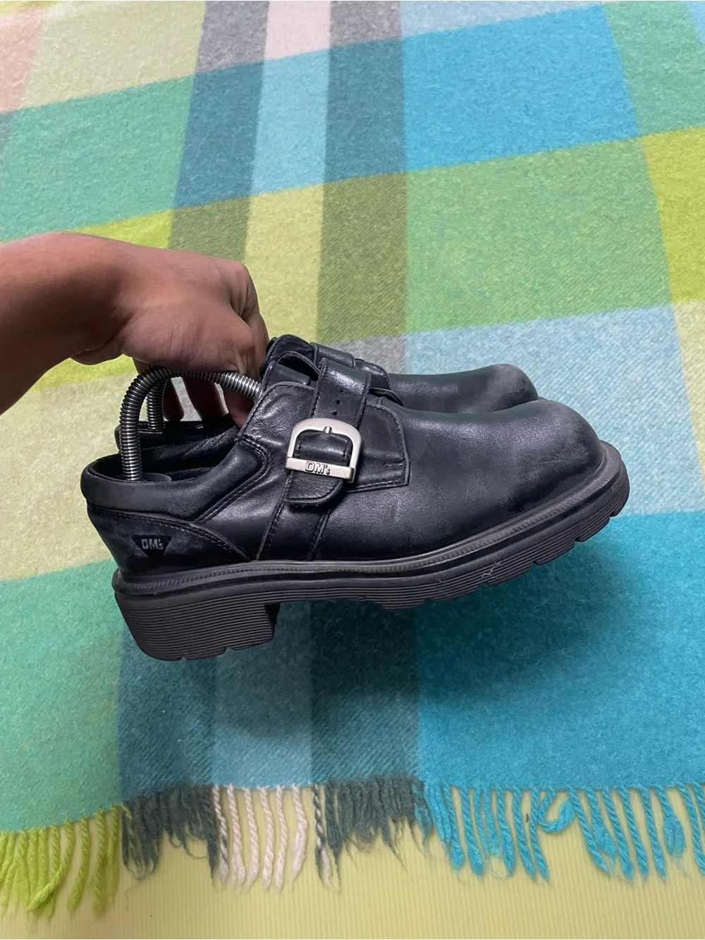 Dr. Martens Made in England Vintage Monk Strap Oxfords 9387 Mens